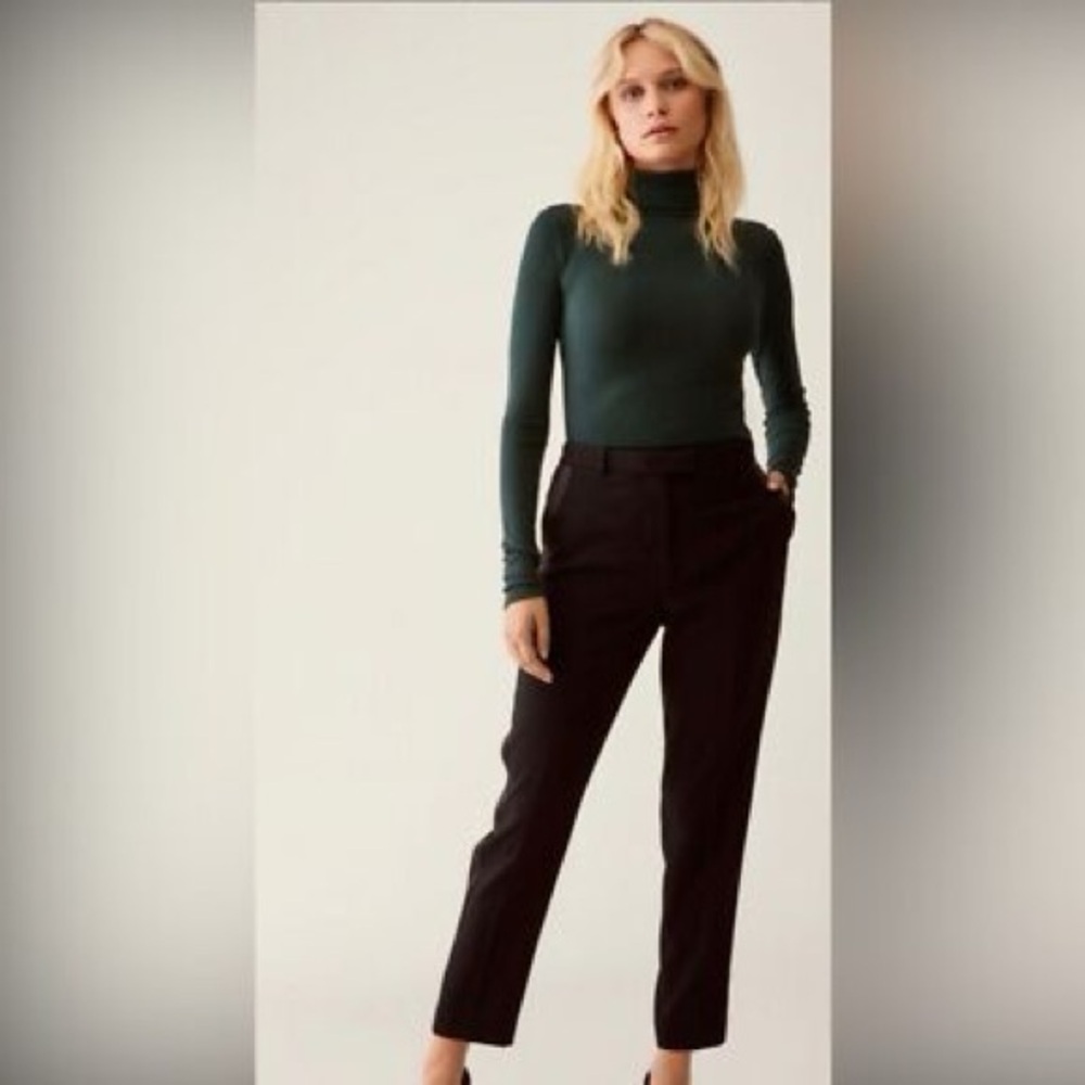 Babaton Tailored High-Rise Black Ankle Pants